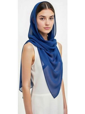 Moda Nur Modanur Şifon Kumaş, Mavi Renk . Ölçü Uzunluk 1 Metre * En 1 Metre