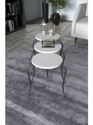 Sepetink Zigon Sehpa Lükens Beyaz