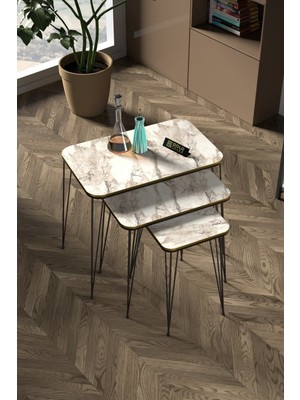 Sepetink Zigon Sehpa Kr Çift Efes Tel Siyah Ayak