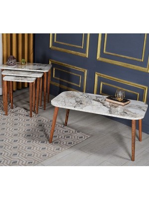 Sepetink Zigon Sehpa Kr ve Orta Sehpa Kr Torna Set Efes