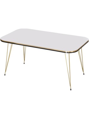 Sepetink Orta Sehpa Kr Çift Gold Beyaz Tel Ayak