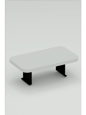 Sepetink Yan Sehpa Ayarlanabilir Tepsi Dikdörtgen Dekoratif Modern Yatay Dikey Koltuk Sehpası Beyaz