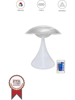 Kristal Elmas Masa Lambası LED Akrilik Gece Lambası Beyaz