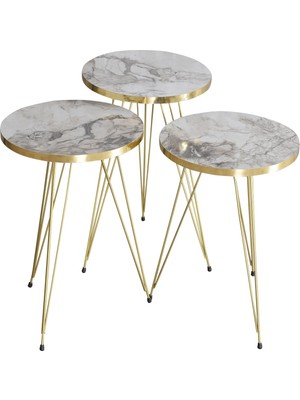 Sepetink Zigon Sehpa Gold Efes Tel 1043