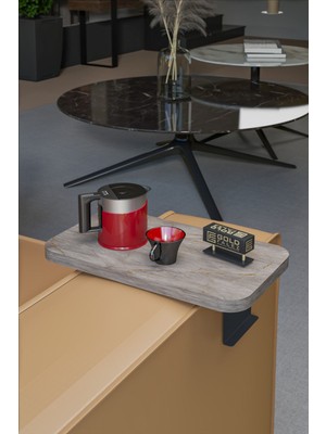 Sepetink Yan Sehpa Ayarlanabilir Tepsi Dikdörtgen Dekoratif Modern Yatay Dikey Koltuk Sehpası Gordion