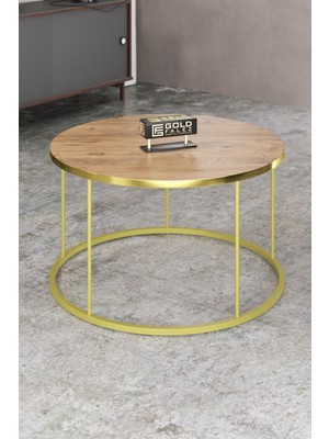 Sepetink Orta Sehpa Terra Lüx Gold Ceviz