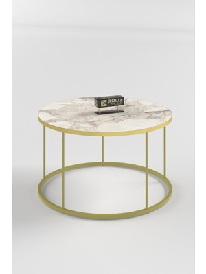 Sepetink Orta Sehpa Terra Lüx Gold Efes