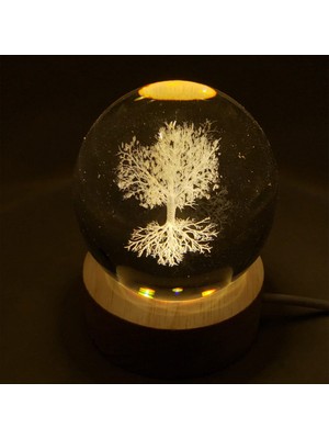 Die Grup Hayat Ağaçı Işıklı Cam Küre DIERSTP-32456