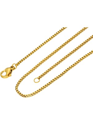 Normadia Ince Çelik Zincir Kolye, 45 Cm, 1,5 Mm, Şık ve Hafif Tasarım