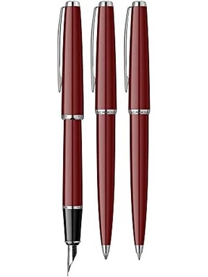 33 Dolma Kalemtükenmez Kalem Takım Bordo