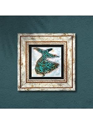 Taş Duvar Tablosu - Çerçeveli Taş Tablo - Dekoratif Duvar Sanatı - Modern Ev ve Ofis Duvar Dekoru T1-127