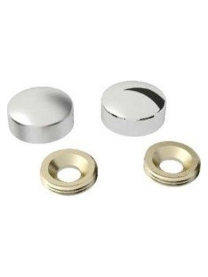 EkoAlışverişDünyam Vida Kapama Kapağı 25 Mm, Krom - 50 Adet