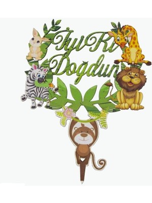 - Ahşap Pasta Süsü