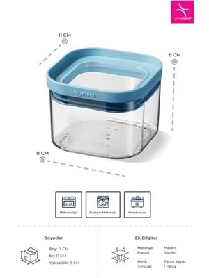 Kuru Gıda Saklama Kabı 550 ml