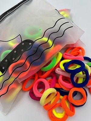 Cüzdanlı, Küçük Boy Lastik Toka (Rengarenk)