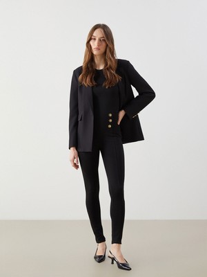 Lc Waikiki Yeni Sezon Beli Lastikli Dar Fit Kadın Pantolon