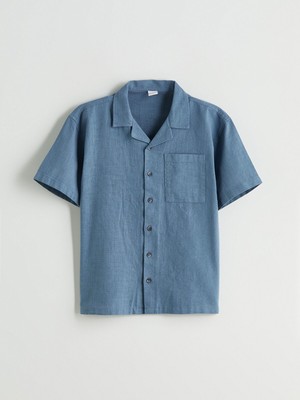 Lc Waikiki Yeni Sezon Basic Kısa Kollu Erkek Çocuk Gömlek