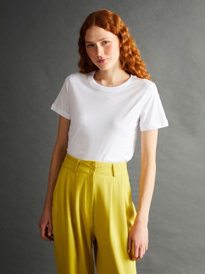 Lc Waikiki Yeni Sezon Bisiklet Yaka Kadın Tişört