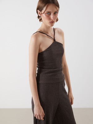 Lc Waikiki Yeni Sezon Halter Yaka Dokulu Askılı Bluz