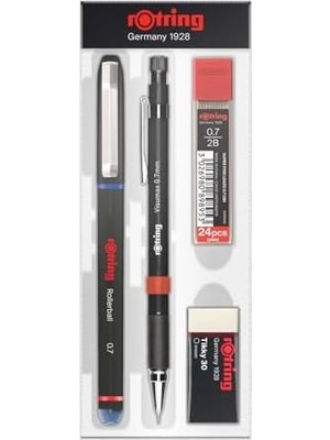 Visumax + Roller Ofis Seti- 0.7 Mm, Kırmızı