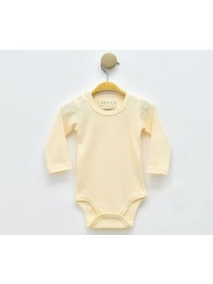 Lovemaxx 3001LV %100 Pamuklu Uzun Kollu Body (Zıbın) | 2–3–4 Yaş | Kız Erkek Bebek Unisex