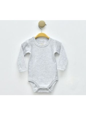 Lovemaxx 3001LV %100 Pamuklu Uzun Kollu Body (Zıbın) | 2–3–4 Yaş | Kız Erkek Bebek Unisex