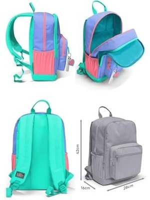 Dört Bölmeli Derin Mavi Ortaokul Çantası - Erkek Çocuk