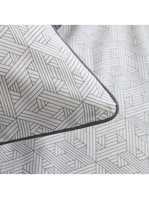 Ferne %100 Pamuk Tek Kişilik Nevresim Takımı Gri