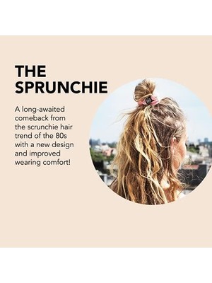 Sprunchie Saç Tokası - Prima Ballerina - Pembe Kadife Kumaş