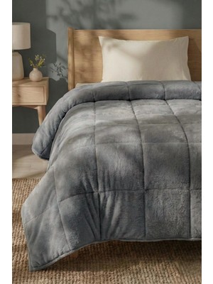 Nart Home Wellsoft Tek Kişilik Yorgan Çift Taraflı Gri 155x215