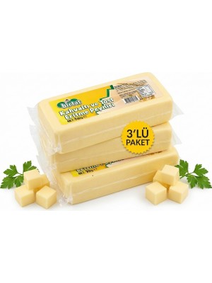 Birtat 3'lü Ekonomik Paket Tost Peyniri 3 x 700 GR Doğal İçerik ve Uzayan Eriyen Kıvam