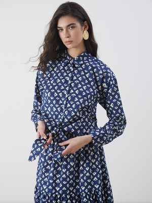 Lc Waikiki Yeni Sezon Desenli Kadın Gömlek