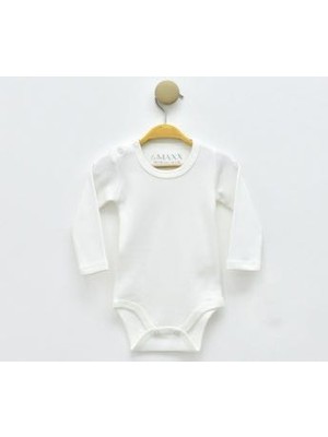 Lovemaxx 3001LV %100 Pamuklu Uzun Kollu Body (Zıbın) | 2–3–4 Yaş | Kız Erkek Bebek Unisex