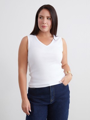 Lc Waikiki Yeni Sezon Büyük Beden V Yaka Kadın Atlet