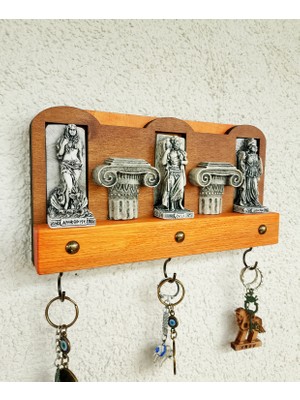 Gökçen Hobi Zeus Athena Afrodit Mitolojik Yunan Tanrıları Anahtar Askısı