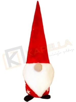 Yılbaşı Noel Baba Dekoratif Biblo Kırmızı Yıldız