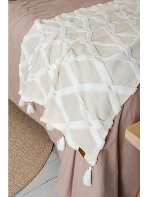 Hamur Yatak Runner Set Ekru