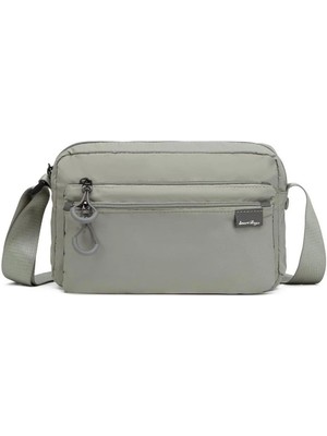 Smart Bags Ekstra Hafif Kumaş Postacı Çantası BC 3148 - Açık Gri
