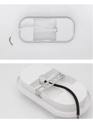 Balkon Lambası Teras Lambası 15W Beyaz Duvar Lambası Beyaz Işık Banyo Lambası Tavan Lambası (Beyaz)