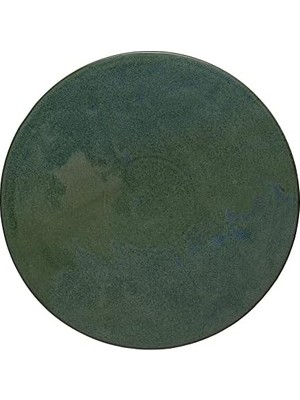 Co-Op Seramik Kaide, Mat Yeşil Reaktif Sır Dekoratif Vurgular, 30,48 cm U x 30,48 cm G x 10,16 cm Y