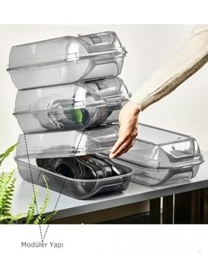 Life 5 Adet Füme Erkek Kadın Ayakkabı Kutusu MIT1020