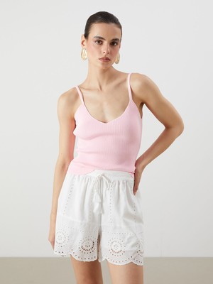 Lc Waikiki Yeni Sezon V Yaka Askılı Kadın Triko Atlet