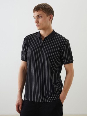 Lc Waikiki Yeni Sezon Polo Yaka Desenli Erkek Tişört