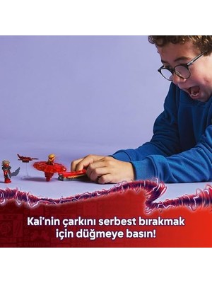 Kai’nin Ejderha Spinjitzu Topacı 71823-6 Yaş ve Üzeri Çocuklar Için 2 Minifigürü Içeren Yaratıcı Oyuncak Yapım Seti, Doğum Günü Hediyesi (54 Parça)