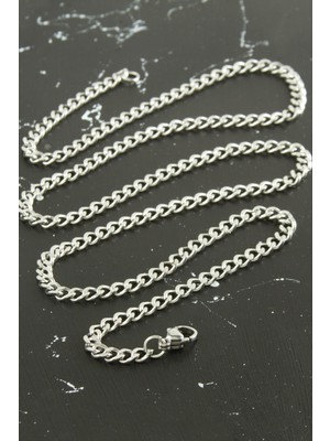 Nacario Düz Zincir Çelik Kolye 55 cm