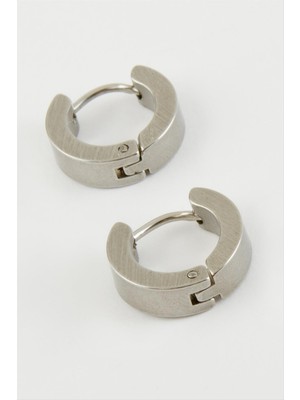 Nacario Iğneli Erkek Çelik Küpe