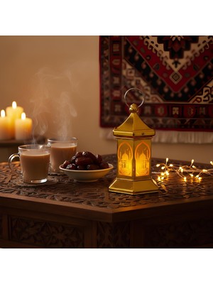 URZ Ramazan Temalı Altıgen Kubbe LED Lamba