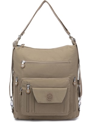 Smart Bags Hem Sırt Hem de Omuz Kadın Çantası BC 1205 4001 - Açık Kahve