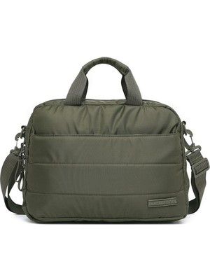 Smart Bags Yumuşak Kumaş Uniseks Evrak ve Laptop Çantası 8724 - Yeşil