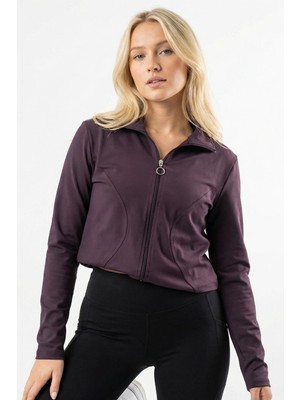 Rays 8327A Fermuarlı Hırka Mürdüm